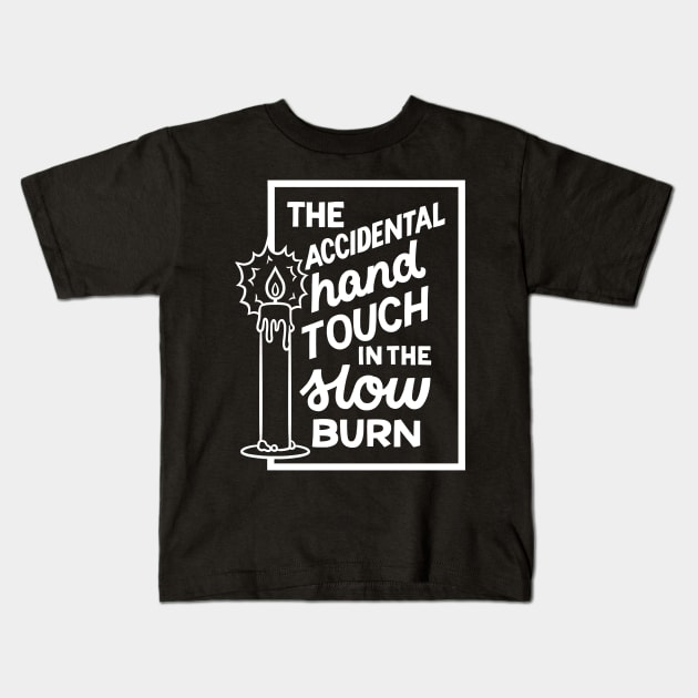 Accidental Hand Touch Kids T-Shirt by polliadesign